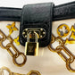 LOUIS VUITTON WHITE MONOGRAM CHARMS LINDA ALLIGATOR TRIM CHAINS BAG