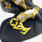 LOUIS VUITTON WHITE MONOGRAM CHARMS LINDA ALLIGATOR TRIM CHAINS BAG