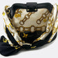 LOUIS VUITTON WHITE MONOGRAM CHARMS LINDA ALLIGATOR TRIM CHAINS BAG