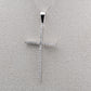 Collana con croce di diamanti