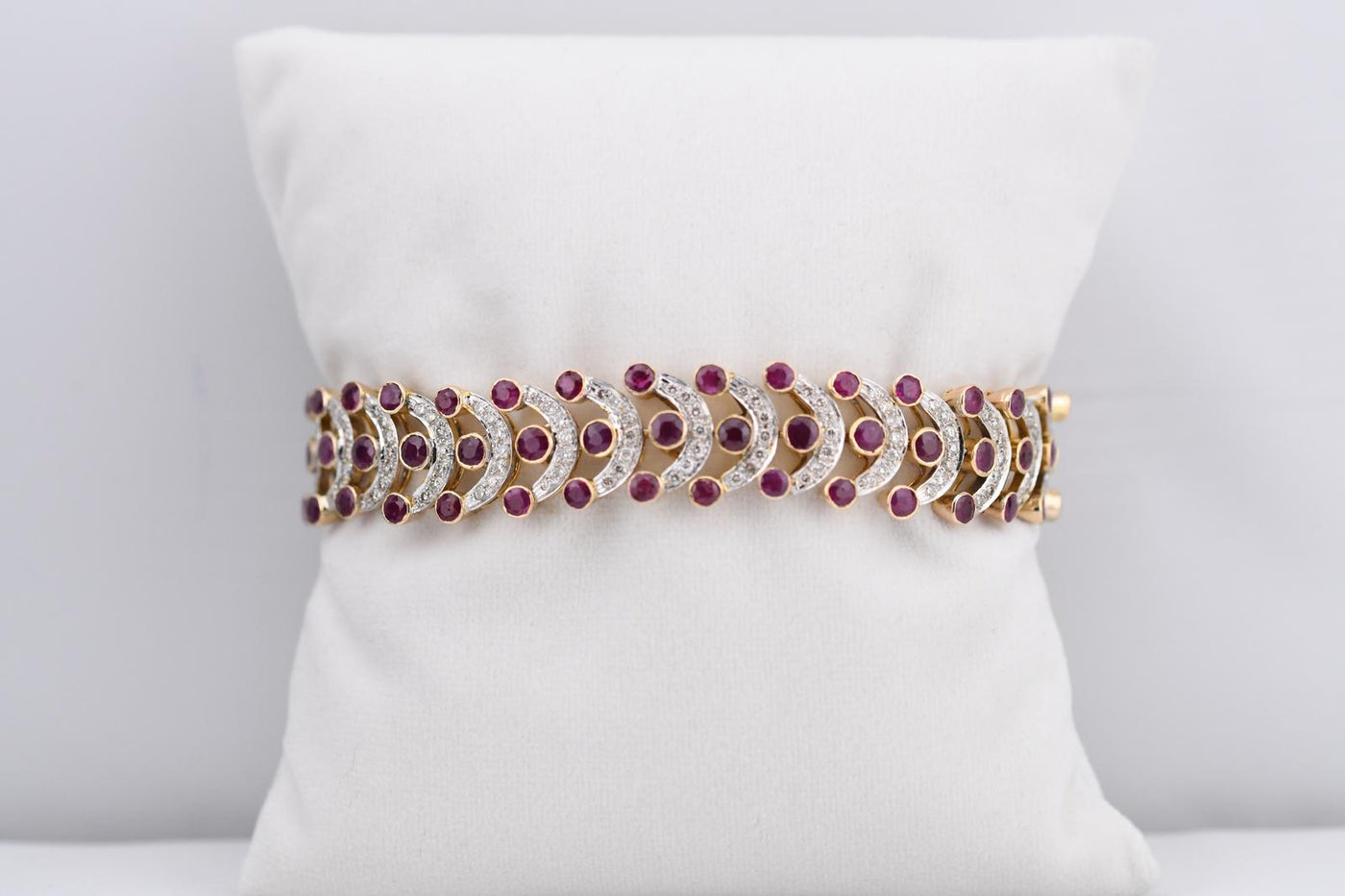 Bracciale con rubini 8,50 ct e diamanti